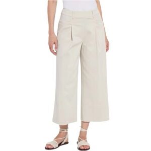 NWT Lyssé Mirabelle Pleated Wide Palazzo Pants (25" Inseam) - Oat - Size L